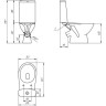 Унитаз компакт CERSANIT FAST 031 3/6 TPL 64211
